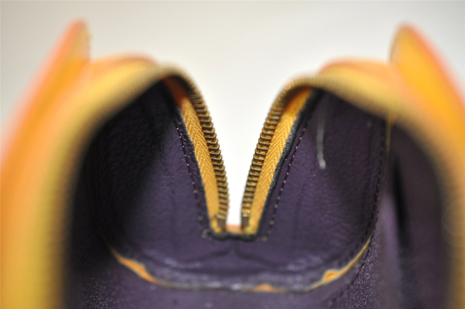 Authentic Louis Vuitton Epi Dauphine Cosmetic Pouch Yellow M48449 LV Junk 4054I