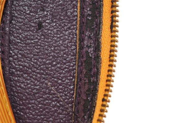 Authentic Louis Vuitton Epi Dauphine Cosmetic Pouch Yellow M48449 LV Junk 4054I