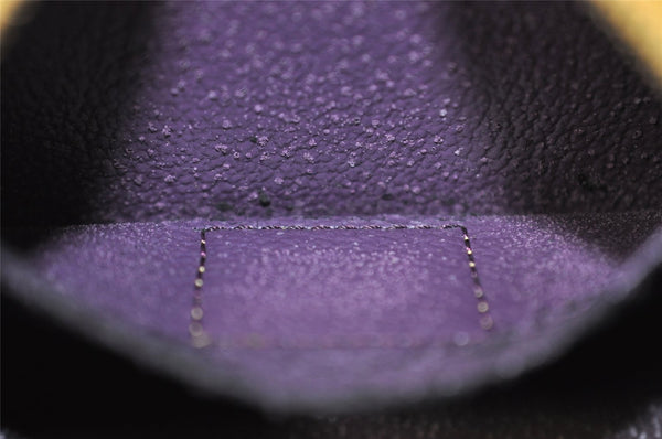 Authentic Louis Vuitton Epi Dauphine Cosmetic Pouch Yellow M48449 LV Junk 4054I