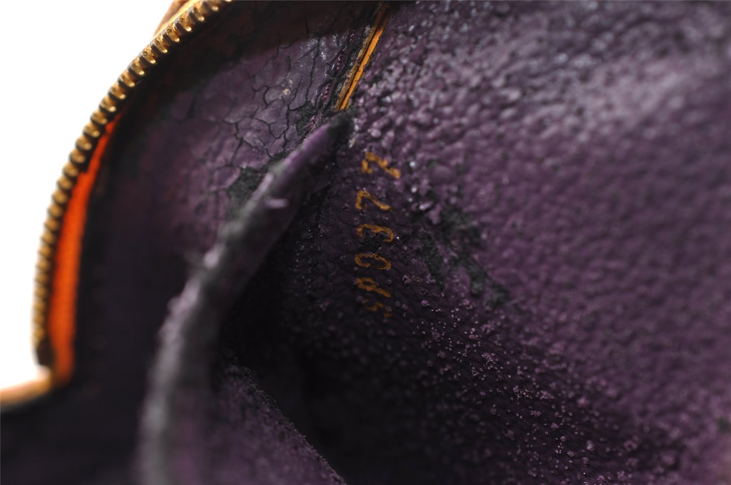 Authentic Louis Vuitton Epi Dauphine Cosmetic Pouch Yellow M48449 LV Junk 4054I