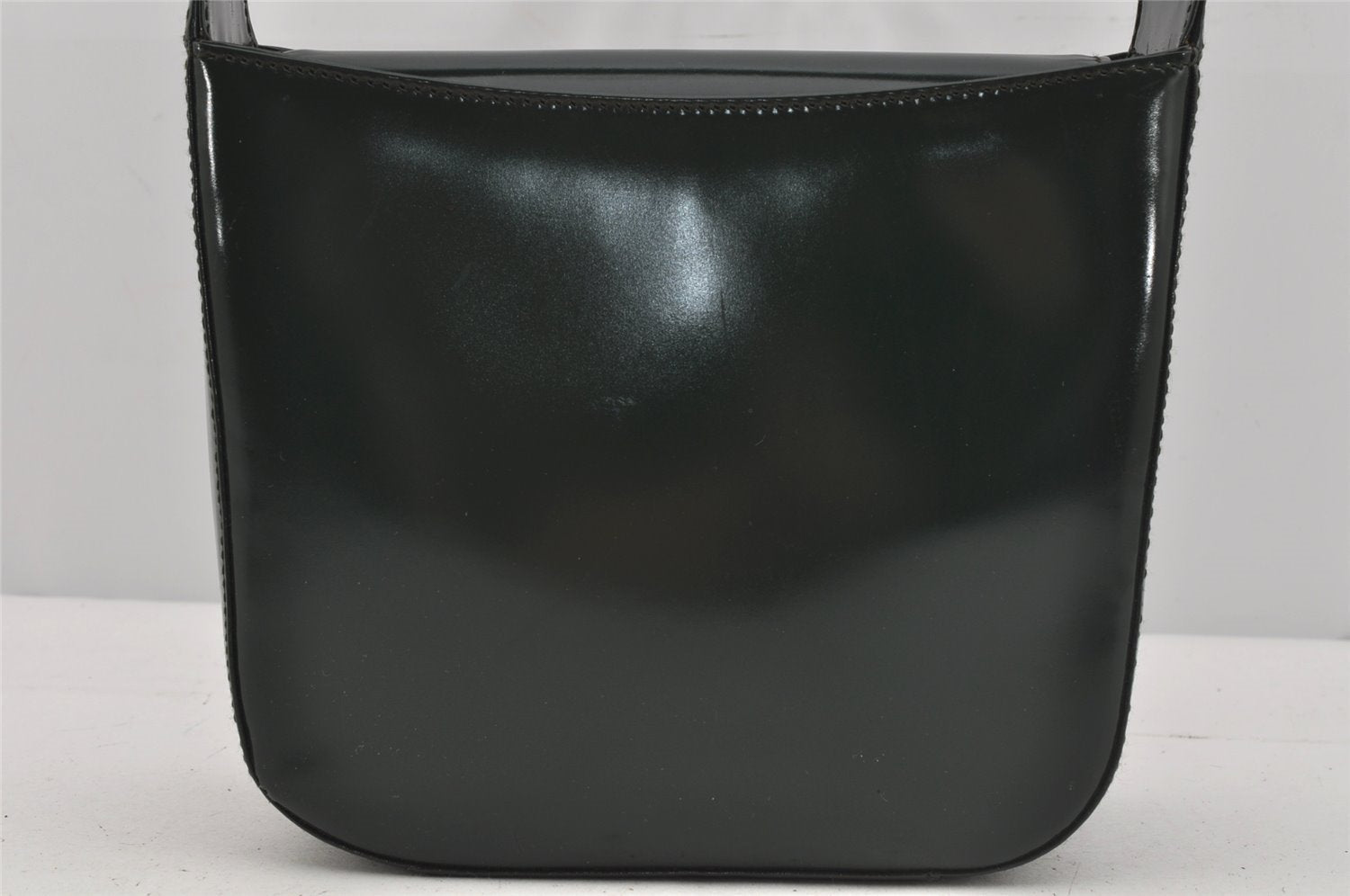 Authentic GUCCI Vintage Shoulder Hand Bag Purse Leather Green Junk 4054J