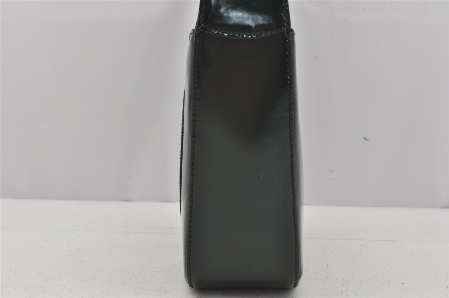 Authentic GUCCI Vintage Shoulder Hand Bag Purse Leather Green Junk 4054J