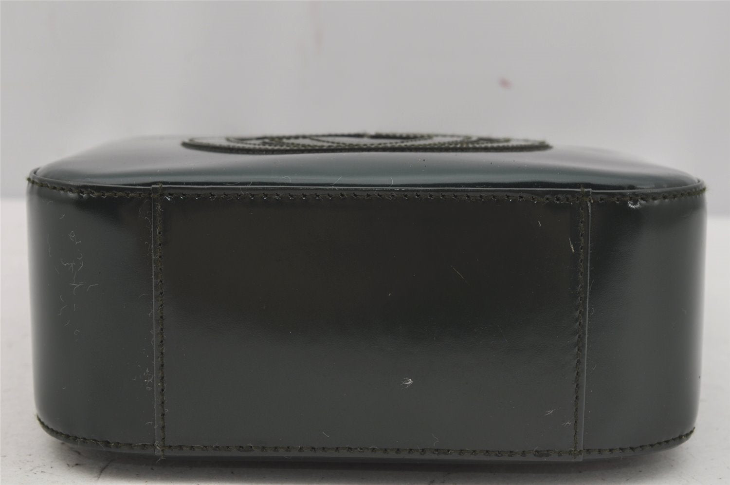 Authentic GUCCI Vintage Shoulder Hand Bag Purse Leather Green Junk 4054J