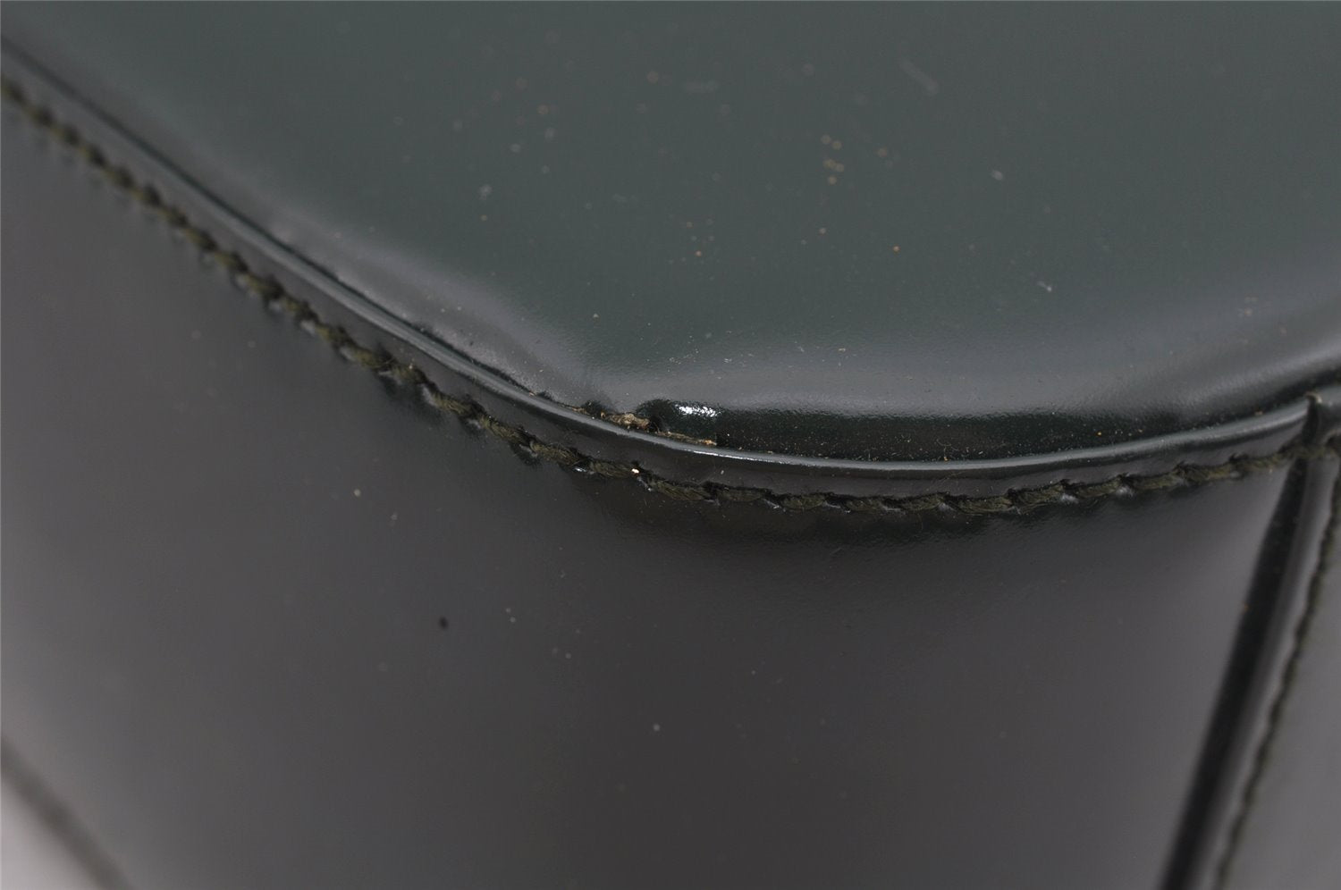 Authentic GUCCI Vintage Shoulder Hand Bag Purse Leather Green Junk 4054J