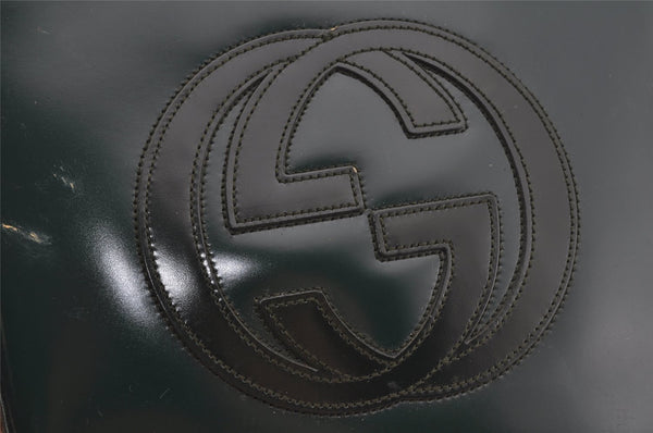 Authentic GUCCI Vintage Shoulder Hand Bag Purse Leather Green Junk 4054J