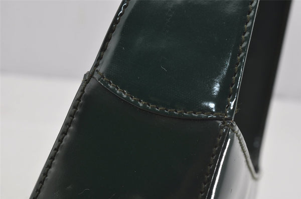 Authentic GUCCI Vintage Shoulder Hand Bag Purse Leather Green Junk 4054J