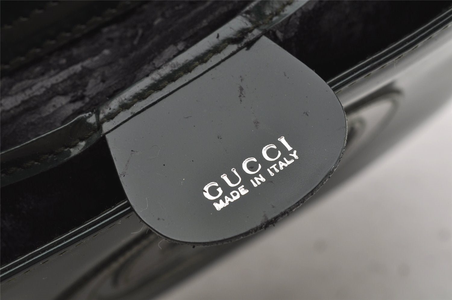 Authentic GUCCI Vintage Shoulder Hand Bag Purse Leather Green Junk 4054J