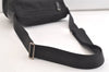 Authentic PRADA Nylon Tessuto Leather Shoulder Cross Body Bag Purse Black 4054K