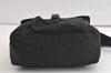 Authentic PRADA Nylon Tessuto Leather Shoulder Cross Body Bag Purse Black 4054K