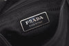 Authentic PRADA Nylon Tessuto Leather Shoulder Cross Body Bag Purse Black 4054K