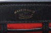 Authentic GUCCI Vintage Shoulder Hand Bag Purse Leather Black 4055G