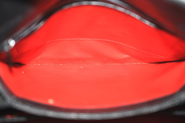 Authentic GUCCI Vintage Shoulder Hand Bag Purse Leather Black 4055G