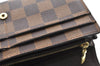 Authentic Louis Vuitton Damier Portefeuille Sarah Long Wallet N63209 LV 4055I