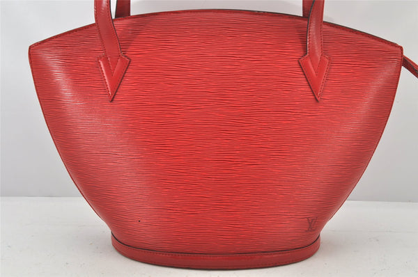 Auth Louis Vuitton Epi Saint Jacques Shopping Shoulder Bag Red M52267 LV 4055K