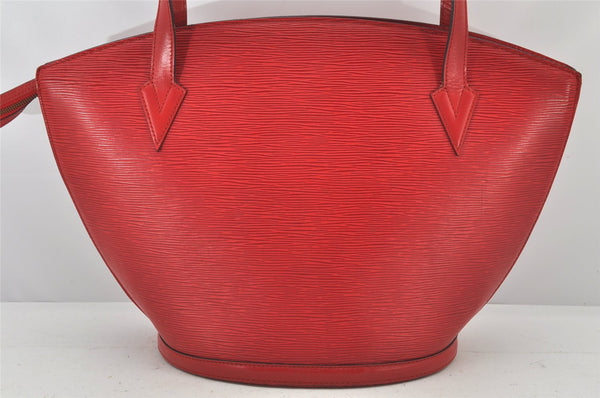 Auth Louis Vuitton Epi Saint Jacques Shopping Shoulder Bag Red M52267 LV 4055K