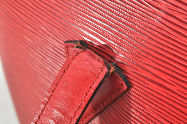 Auth Louis Vuitton Epi Saint Jacques Shopping Shoulder Bag Red M52267 LV 4055K