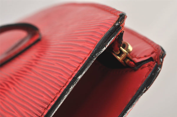Auth Louis Vuitton Epi Saint Jacques Shopping Shoulder Bag Red M52267 LV 4055K
