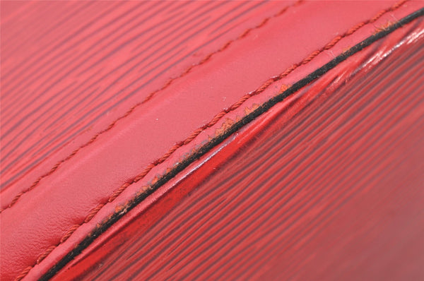 Auth Louis Vuitton Epi Saint Jacques Shopping Shoulder Bag Red M52267 LV 4055K