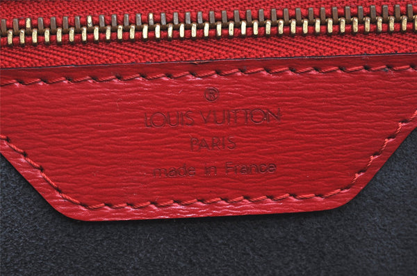 Auth Louis Vuitton Epi Saint Jacques Shopping Shoulder Bag Red M52267 LV 4055K