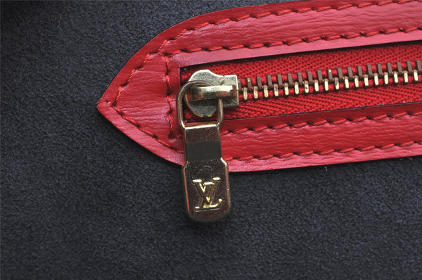 Auth Louis Vuitton Epi Saint Jacques Shopping Shoulder Bag Red M52267 LV 4055K