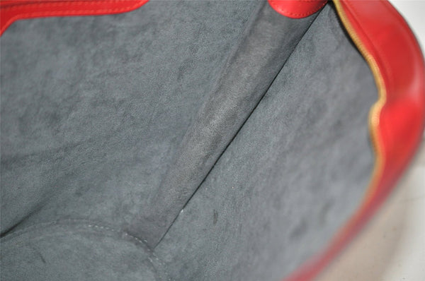 Auth Louis Vuitton Epi Saint Jacques Shopping Shoulder Bag Red M52267 LV 4055K