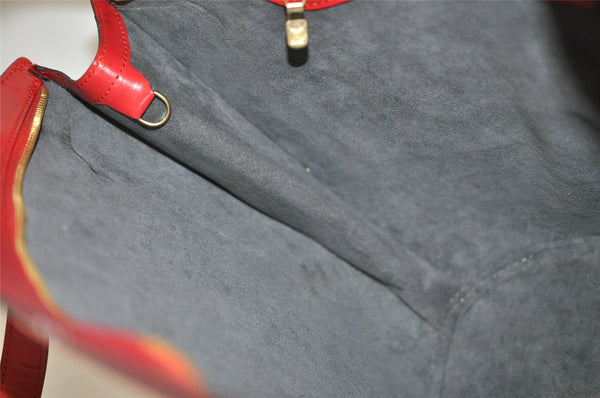 Auth Louis Vuitton Epi Saint Jacques Shopping Shoulder Bag Red M52267 LV 4055K