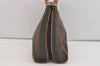 Authentic FENDI Pequin Shoulder Hand Bag Purse PVC Leather Brown Black 4056J