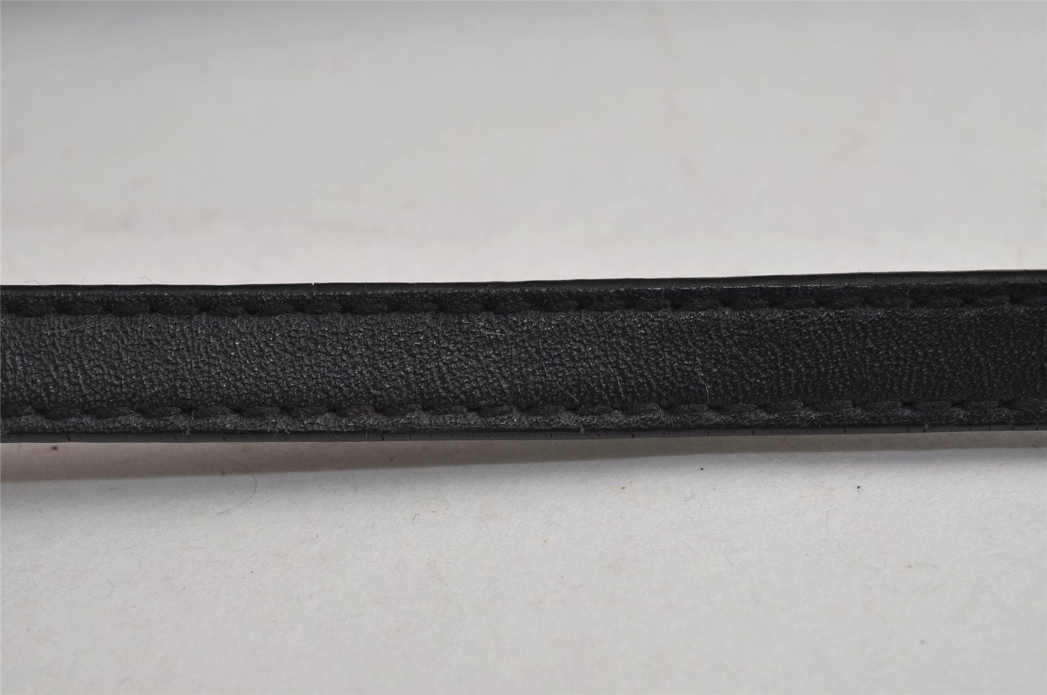 Authentic GUCCI Vintage Hand Bag Pouch Purse GG Canvas Leather 07198 Black 4057J