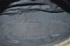 Authentic GUCCI Vintage Hand Bag Pouch Purse GG Canvas Leather 07198 Black 4057J