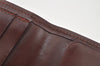 Authentic Cartier Must de Cartier Long Wallet Purse Leather Bordeaux Red 4058I