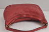 Authentic GUCCI Guccissima Charmy GG Leather Shoulder Bag 231819 Red 4058J