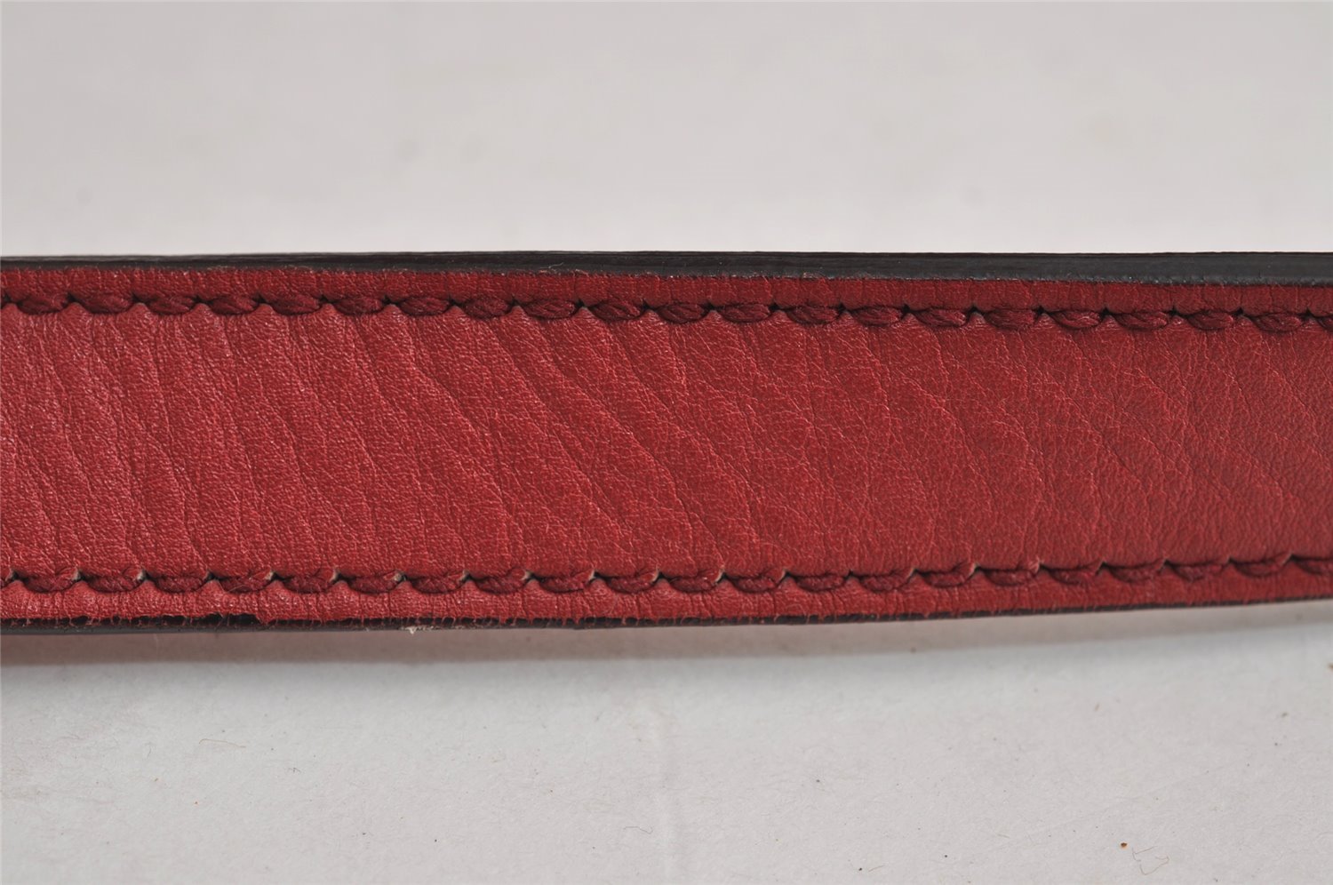 Authentic GUCCI Guccissima Charmy GG Leather Shoulder Bag 231819 Red 4058J