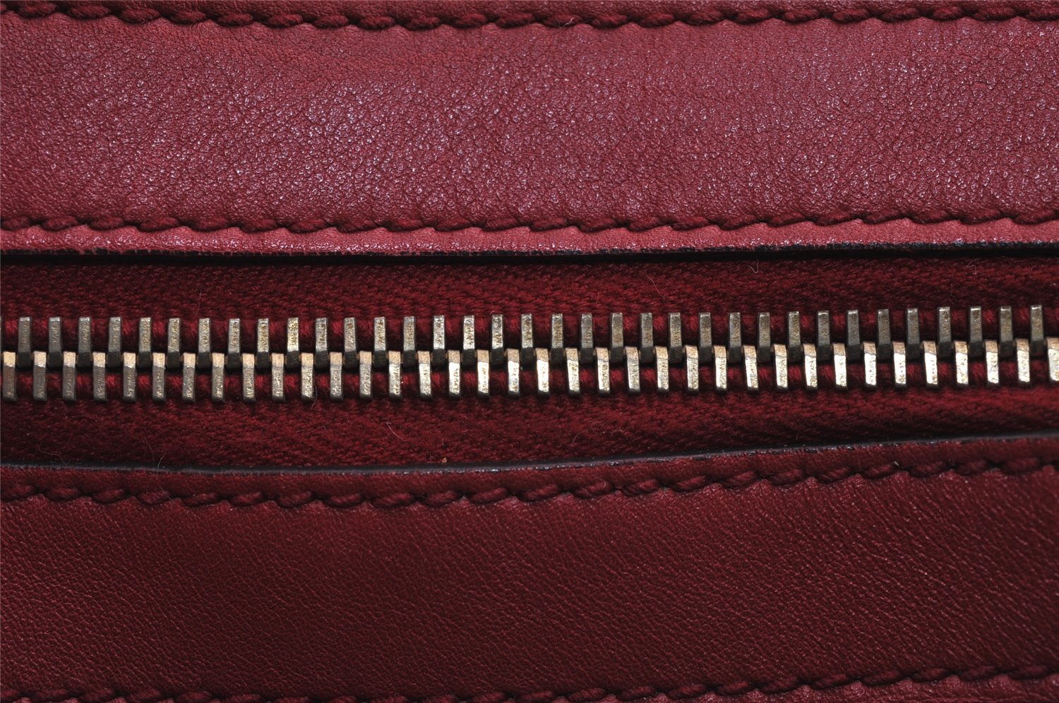 Authentic GUCCI Guccissima Charmy GG Leather Shoulder Bag 231819 Red 4058J