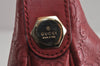 Authentic GUCCI Guccissima Charmy GG Leather Shoulder Bag 231819 Red 4058J