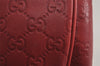 Authentic GUCCI Guccissima Charmy GG Leather Shoulder Bag 231819 Red 4058J