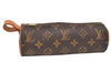 Authentic Louis Vuitton Monogram Trousse Ronde Pen Case Pouch M47630 Junk 4058K
