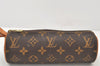 Authentic Louis Vuitton Monogram Trousse Ronde Pen Case Pouch M47630 Junk 4058K
