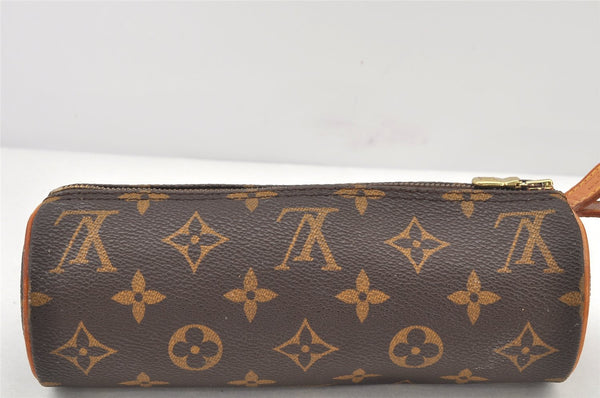 Authentic Louis Vuitton Monogram Trousse Ronde Pen Case Pouch M47630 Junk 4058K