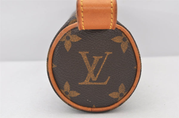 Authentic Louis Vuitton Monogram Trousse Ronde Pen Case Pouch M47630 Junk 4058K