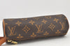 Authentic Louis Vuitton Monogram Trousse Ronde Pen Case Pouch M47630 Junk 4058K