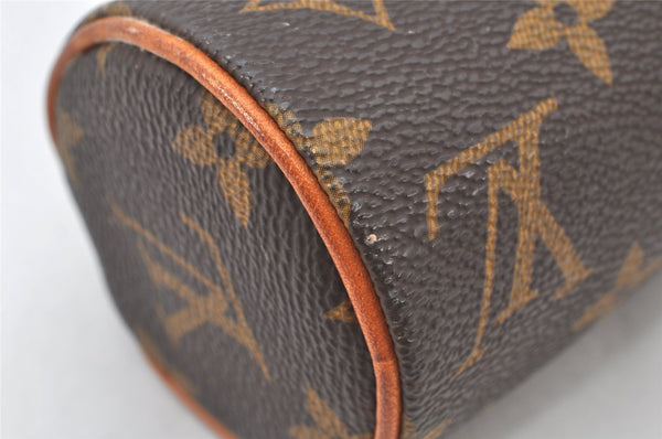 Authentic Louis Vuitton Monogram Trousse Ronde Pen Case Pouch M47630 Junk 4058K