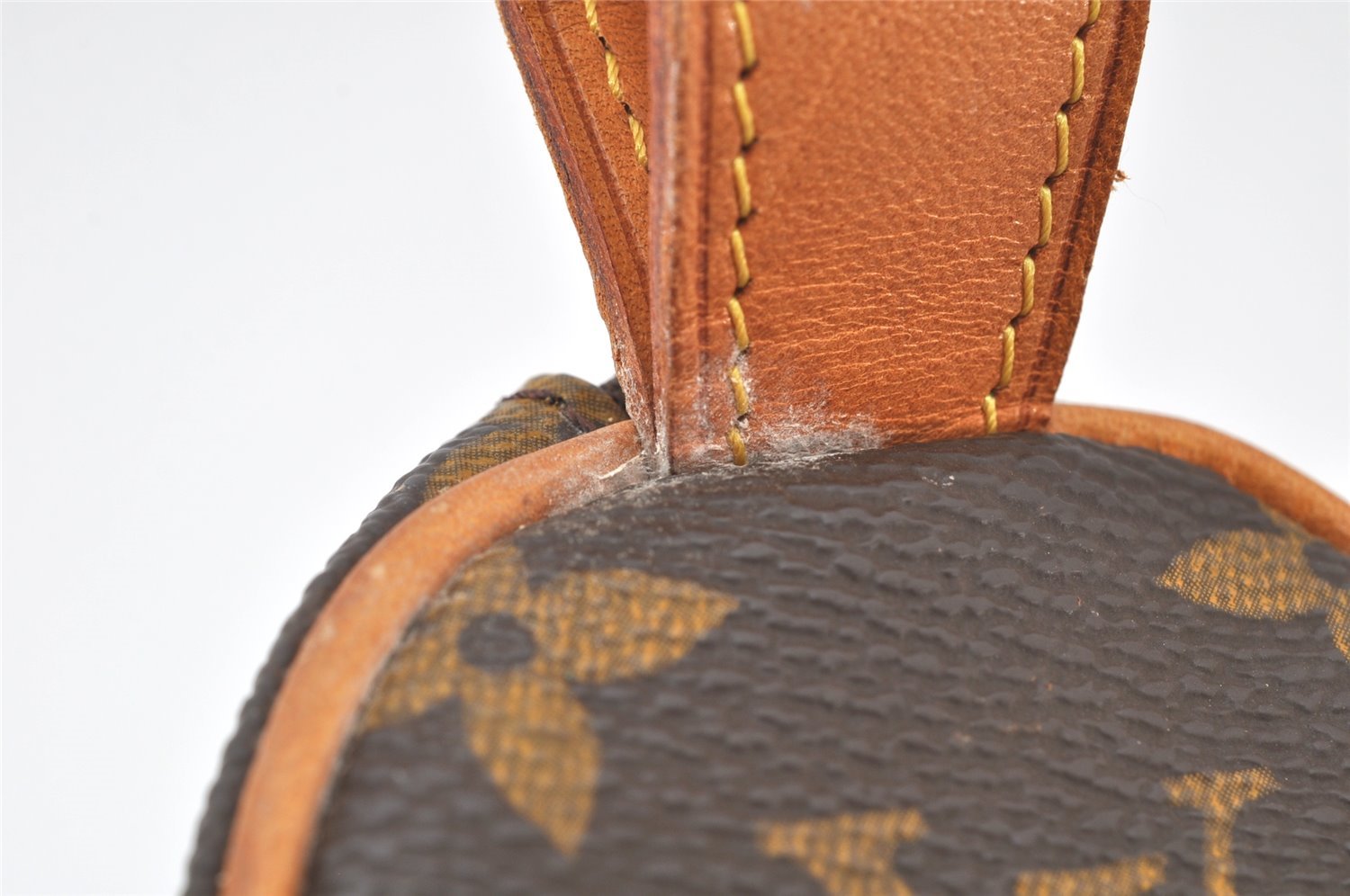 Authentic Louis Vuitton Monogram Trousse Ronde Pen Case Pouch M47630 Junk 4058K