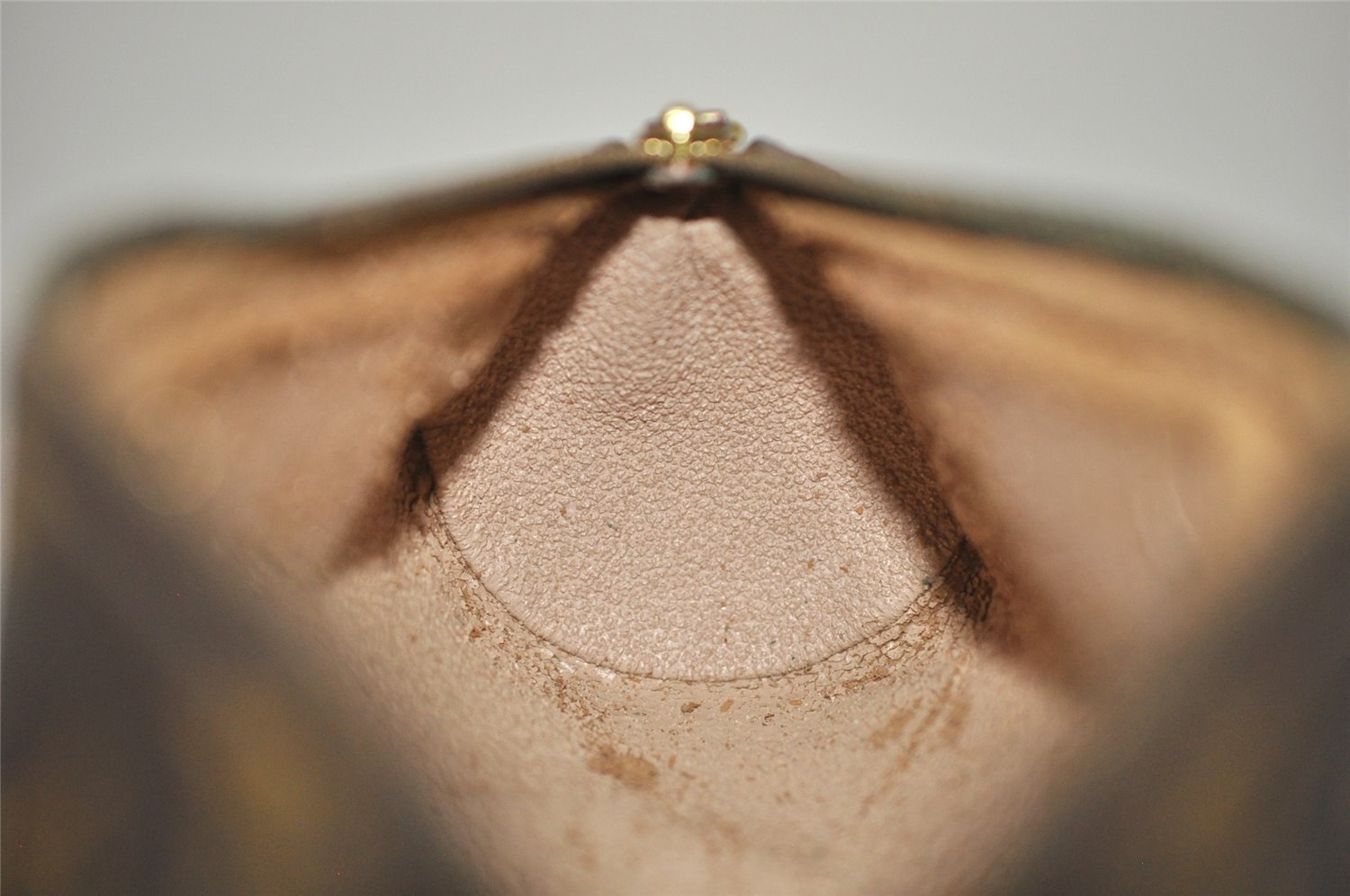 Authentic Louis Vuitton Monogram Trousse Ronde Pen Case Pouch M47630 Junk 4058K