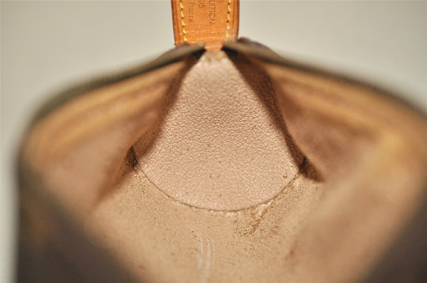 Authentic Louis Vuitton Monogram Trousse Ronde Pen Case Pouch M47630 Junk 4058K