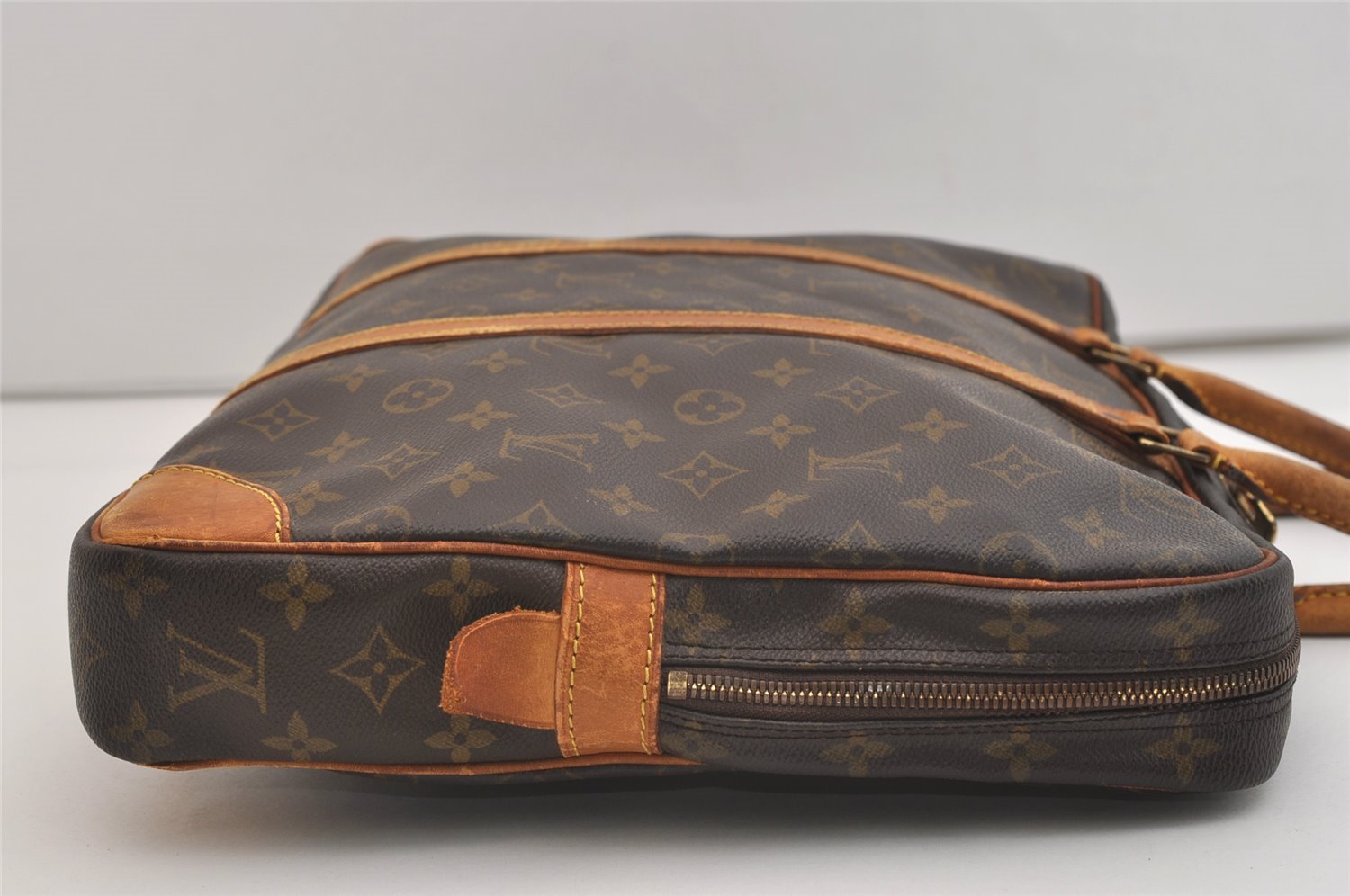 Authentic Louis Vuitton Monogram Porte Documents Voyage M53361 Briefcase 4059J