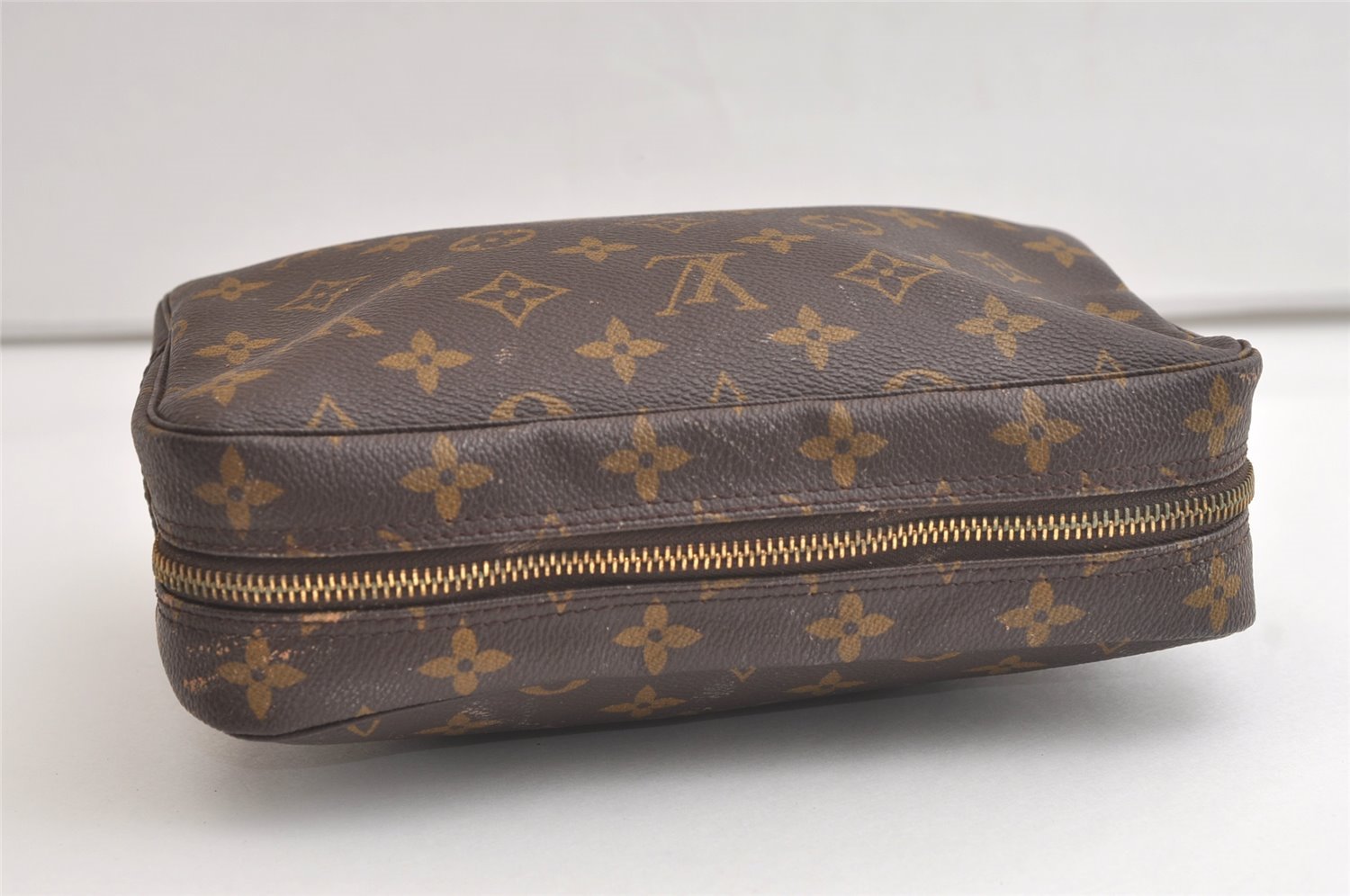 Auth Louis Vuitton Monogram Trousse Toilette 23 Clutch Bag M47524 Junk 4059K