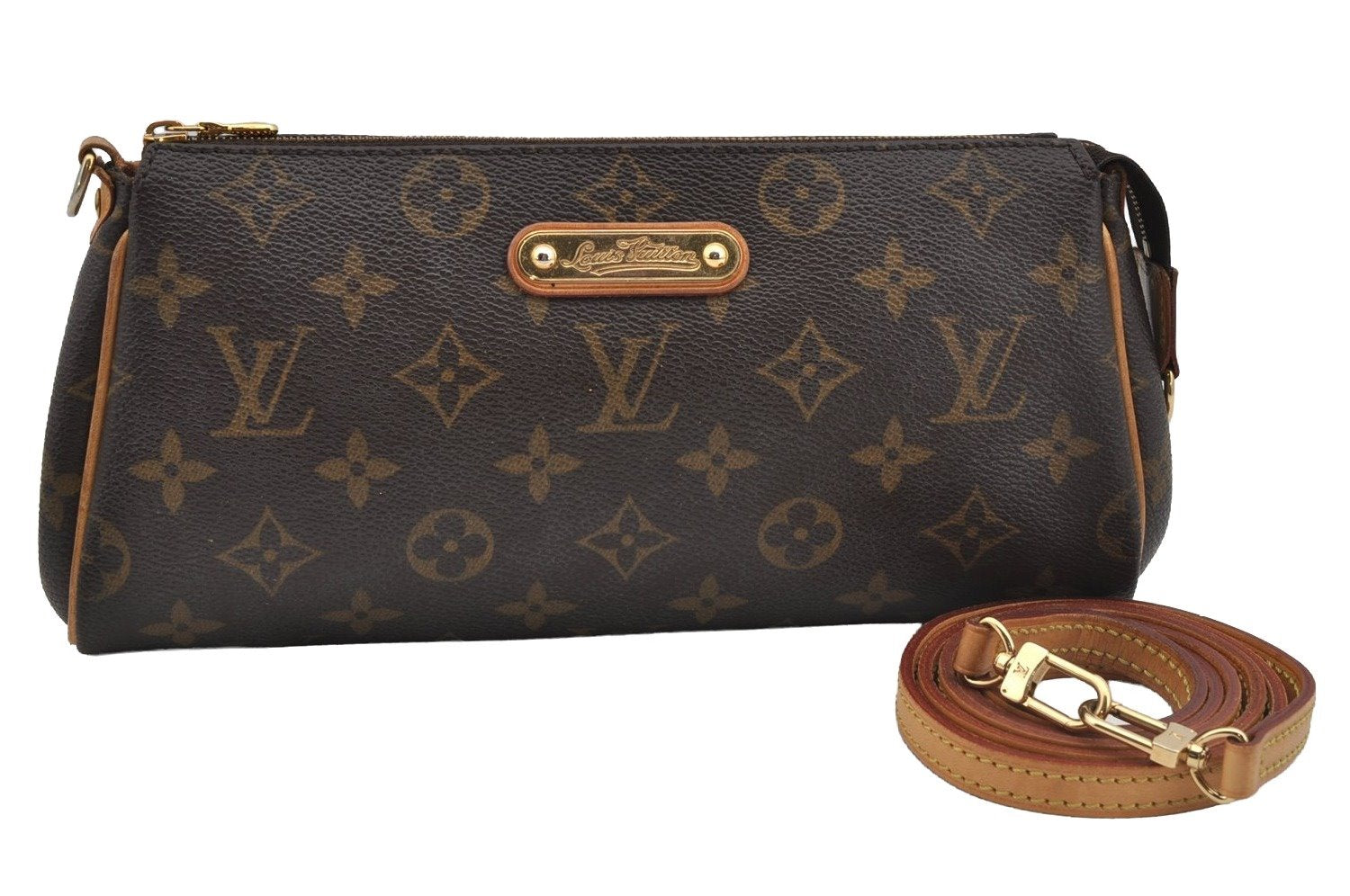 Auth Louis Vuitton Monogram Eva 2Way Shoulder Accessories Pouch M95567 LV 4060J