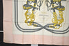 Authentic HERMES Carre 90 Scarf "BRIDES de GALA par " Silk Pink 4060K