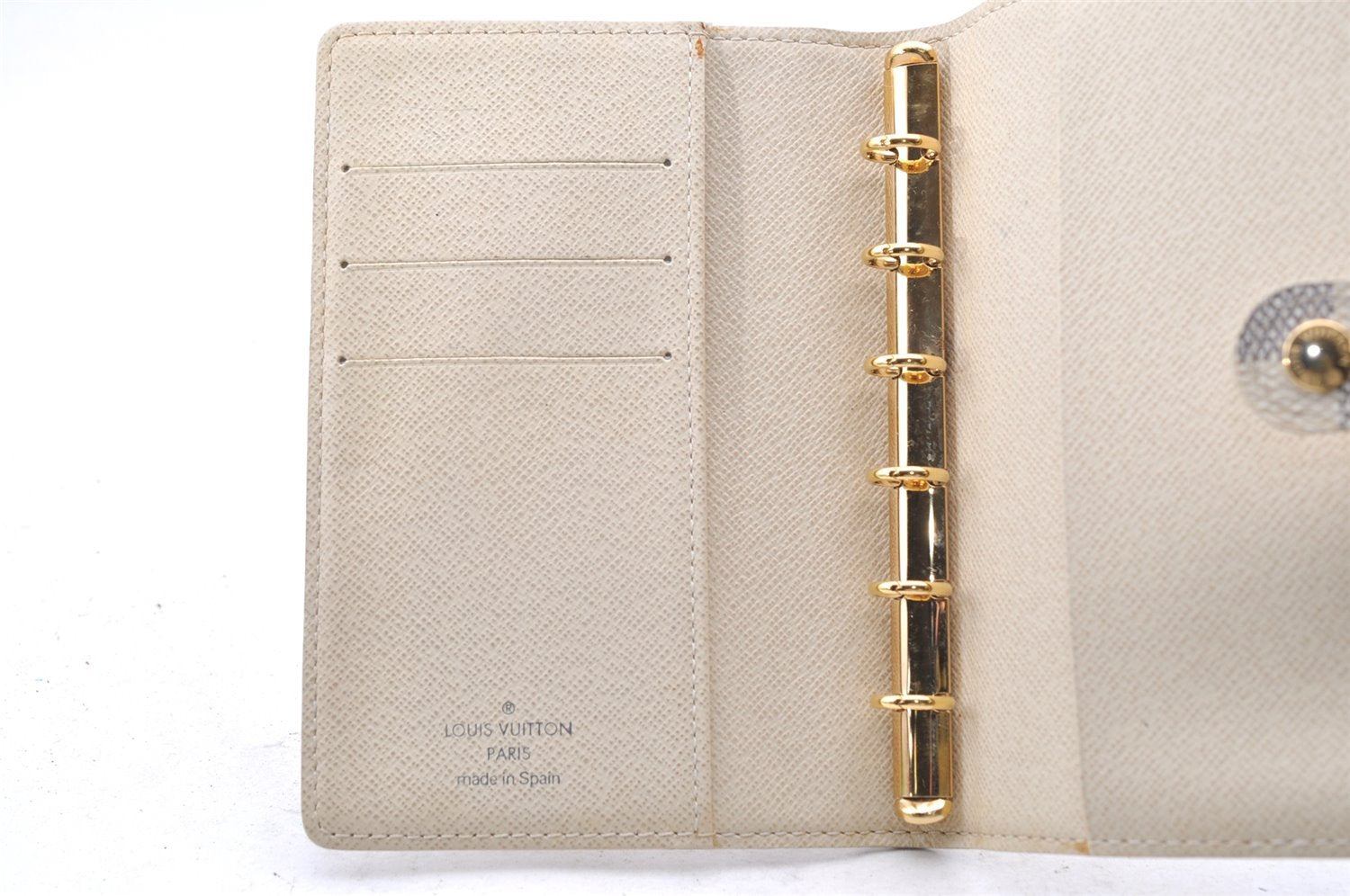 Authentic Louis Vuitton Damier Azur Agenda PM Notebook Cover R20706 LV 4061I