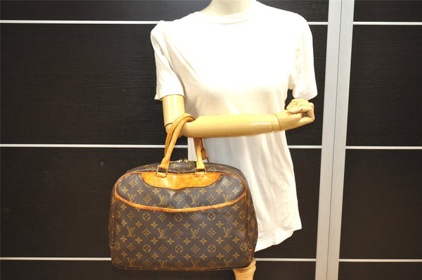 Authentic Louis Vuitton Monogram Deauville Hand Bag M47270 LV 4061J